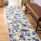World Rug Gallery Vintage Modern Floral Gray/Yellow/Ivory Runner Rug 2'x7' Runner 2075CREAM2X7 - alternate 4